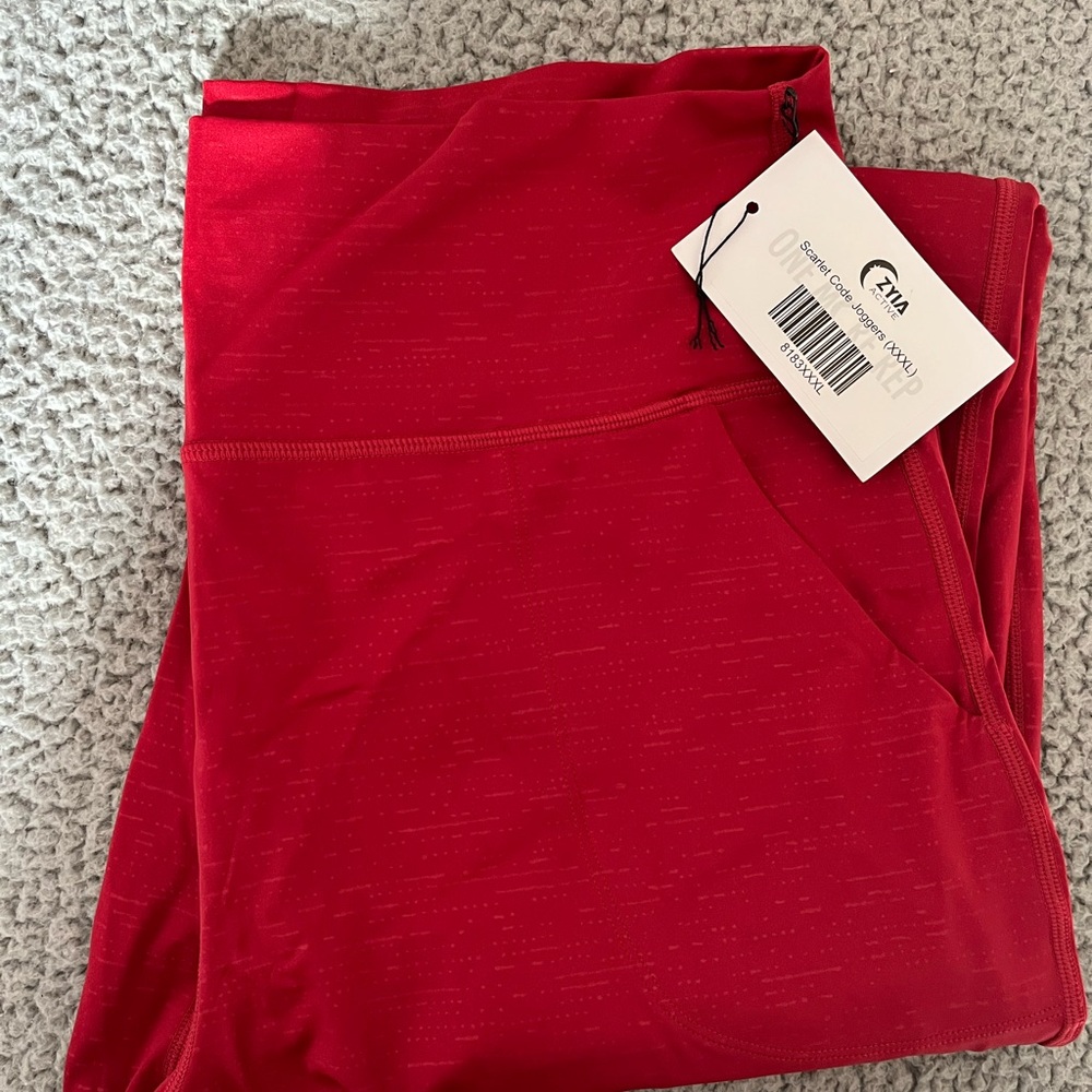 Zyia- Scarlet code joggers